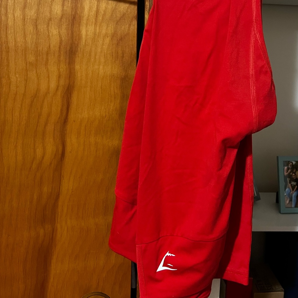 Red leggings